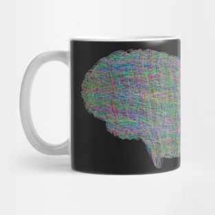 rainbow abstract neurodivergent anxiety brain Mug